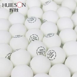 Huieson 100pcs / lot Balles de ping-pong environnementales Balles de tennis de table en plastique ABS Balles d'entraînement professionnel 3 étoiles S40 2 8g T1909256o
