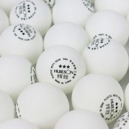 Huieson 50 100 unids/lote 3 estrellas ABS pelotas de tenis de mesa de plástico 40 2,8g Pelotas de ping pong ambientales para adultos entrenamiento de partidos 240123