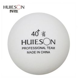 Huieson Balles de tennis de table professionnelles pour l’entraînement Balles de ping-pong ABS à couture blanche/orange de 40 mm pour l’entraînement de l’équipe provinciale 240123