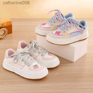 Huili Casual Sneakers 2023 Spring New Fashion Girl Princess Shoes Shoes Kids Breathable White Sports Shoesl231106