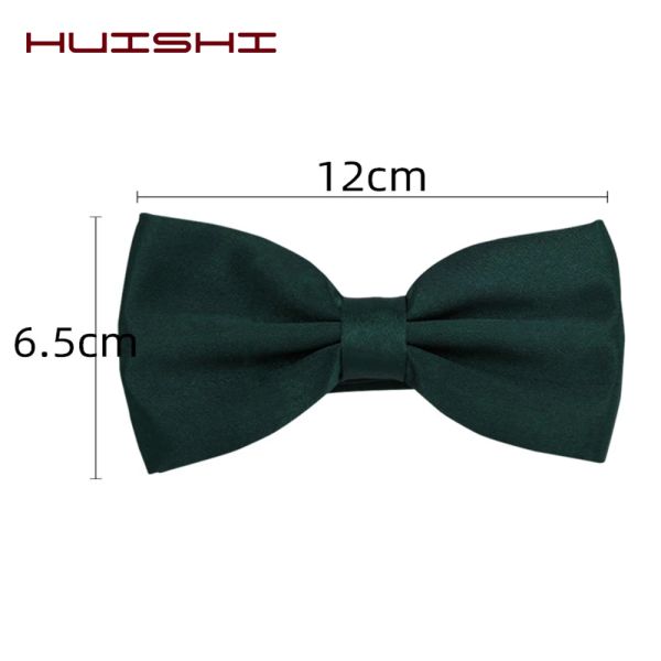 Huisui 2024 Nouveau 43 Color Suit Bow Tie Mariage Gift Solid Party Classic Butterfly Cravat Wholesale Polyester Material Bowtie