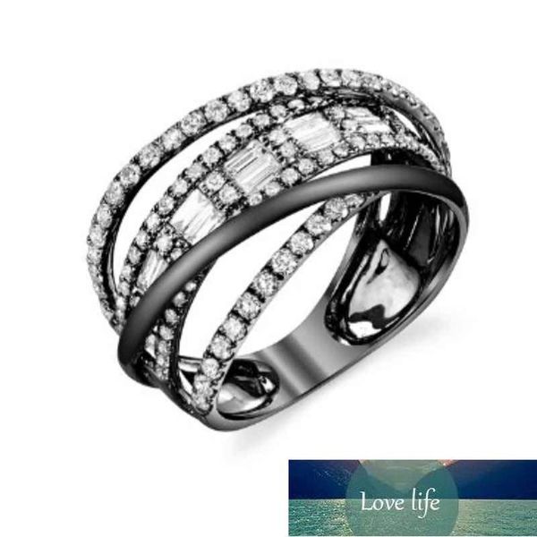 Huitan stylish ficelle femme bague micro pavée 3 couleur de couleur personnalité arabe anneau en vrac femme bijoux bagues 2019 en gros