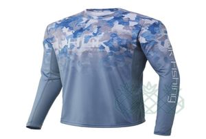 HUK Chemise de pêche camouflage à manches longues pour hommes Chemise de pêche performante Séchage rapide Vêtements de plein air Crème solaire Maillot de pêche antiuv 25122751