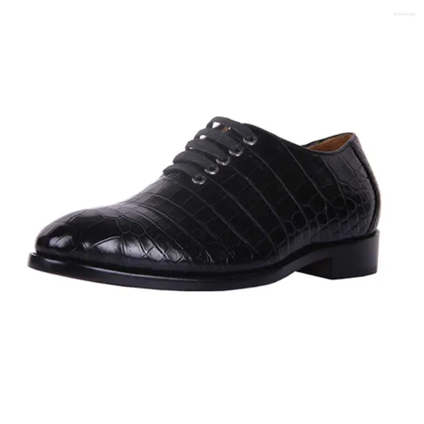 Hulangzhishi hommes chaussures habillées en cuir de Crocodile Fromal arrivée 29733