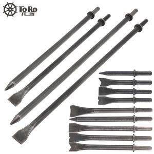 Hulpmiddelen Tête de burin à air 120 460 mm en acier dur 45# Tête de pelle à air solide Kit d'outils pneumatiques pour coupe/élimination de la rouille