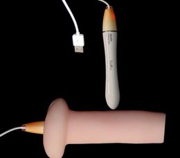 Température corporelle humaine 375 Contrôle automatique Rod de chauffage USB Male Masturbation Cup Toys Produits sexuels chauds pour Men5646905