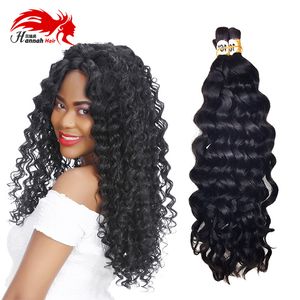 Cheveux en vrac humain pour traiter sans attachement Afro mongol et tresses crochet bouclées profondes non traitées