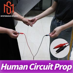 Accessoire de Circuit humain, jeu de salle d'évasion de la vie réelle, tenir la main pour ouvrir la serrure magnétique 12V dans la salle de chambre