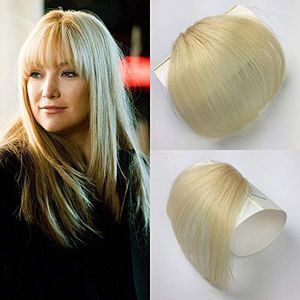 Human Hair Ponys Flat Pony/Fringe Hand Banded Mini Hair Pony One Piece Clip in Hair Pangs