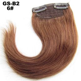 Menselijk haar pony schuine knal hair extensions hoge temperatuur draad