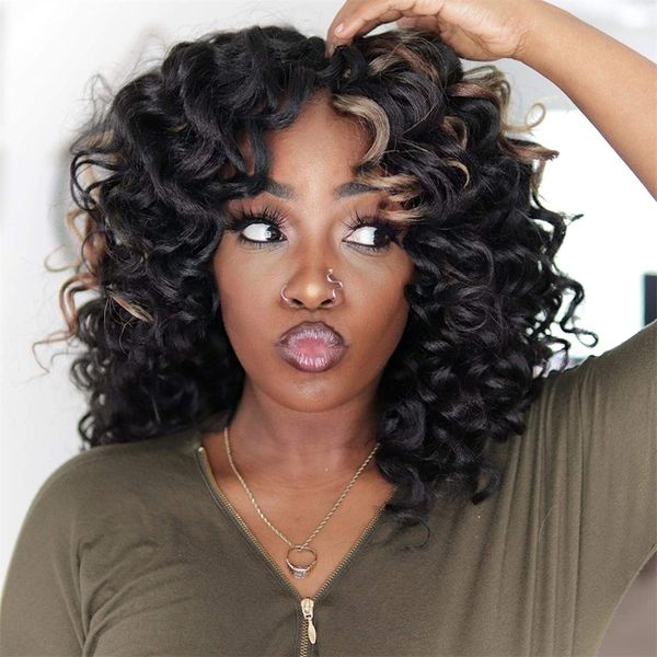 10 12 14 16 pulgadas Ocean Wave Crochet Trenza Cabello Hawaii Afro Curls Extensiones de cabello trenzado sintético natural Rosa 613 230921