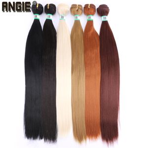 Human Hair Bulks 14-30 Inches 200gram/lot Silky Straight Hair Bundles Natural Black High Temperature Synthetic Hair Extensions for Black Women 230925