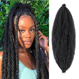 Cabello humano a granel Dansama Springy Afro Twist Hair Kinky Twist Trenzado Cabello Pre-Separado Spring Twist Hair para Butterfly Locs Crochet Hair 230921