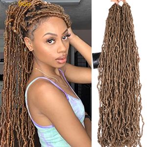 Donghou Long Faux Locs Crochet Cheveux 36 pouces Faux Locks Dreadlocks Extensions de cheveux Synthétique Doux Locs Tressage Cheveux Pour Femmes 230904