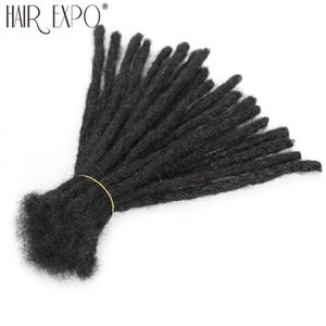 Cheveux humains en vrac faits à la main Dreadlocks perruques synthétiques Extensions noir Reggae perruque crochet tressage cheveux pour Afro femmes et hommes Hair Expo City 230904