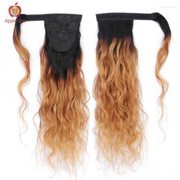HENS HAAR BULKS HONING BLONDE WAARDE PONYTAIL BODY WAVE WAPPEN PONY TAIL MOGCHE BRAZILIAS Remy Extensions