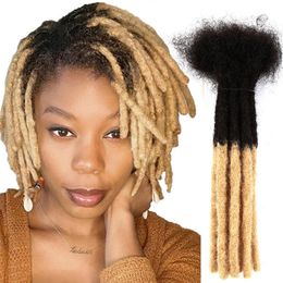 Extensions de cheveux humains Dreadlocks Dread Locs Extensions de cheveux biologiques droites crépus pour hommes/femmes Crochet tresses serrures brésiliennes Remy faux cheveux 230906