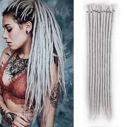 Extensions de cheveux humains en vrac Saisity Omber Extensions Reggae Hair Dreadlocks faits à la main Cheveux style hip-hop Faux Locs Crochet Cheveux Crochet Tresses 10 brins / lot 230826