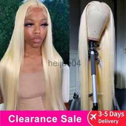 Capless pruiken van echt haar Blonde 613 Lace Frontal Wig 13x6 HD Lace Front Human Hair Wigs Pre geplukt Straight Human Hair Wigs For Women 613 Short Bob Wig x0802