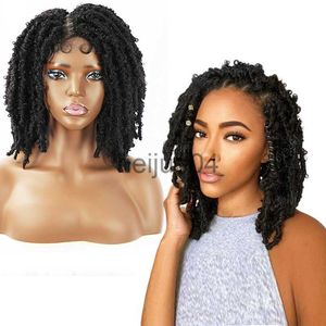 Perruques Capless Cheveux Humains Laiya Braid Store Nouvelle Arrivée Noir Doux Papillon Locs Perruque Faux Doux Crochet Tresses Résistant À La Chaleur Fiber Perruque pour Femmes Noires x0802