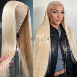 Capless pruiken van echt haar Melodie 613 HD Blonde 30 40 inch 180 250 Rechte lijmloze 13x6 Lace Front pruiken Human Hair 13x4 Lace Frontal Remy Hair Wig x0802