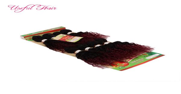Extensión de cabello humano BUG hair 8 paquetes LOOSE WAVE 12 pulgadas de cabello brasileño rizado profundo 250 g rizado color negro brasileño para UKU6596886