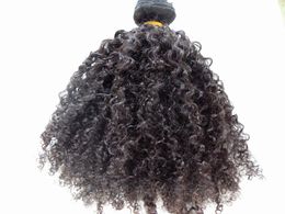 Human Hair Extensions 3B 3C Clip in Braziliaanse kinky Curly Virgin Dik Weft 120G 1Sets Volledig hoofd