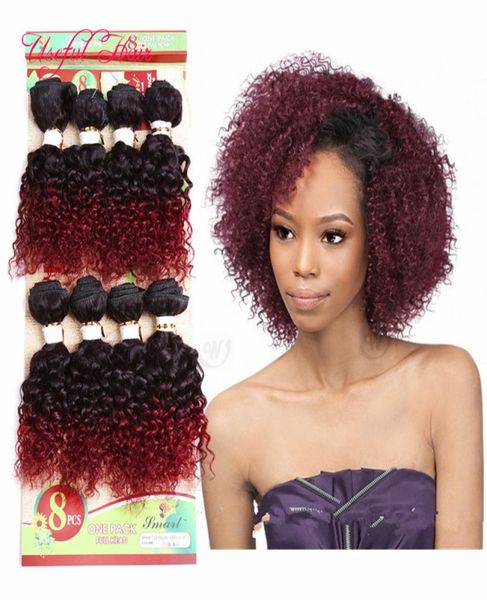 Extensions de cheveux humains tissages lâches fermeture couleur bordeaux tissage faisceaux cheveux tressés humains boucle profonde boucle coudre dans les cheveux exten6257062