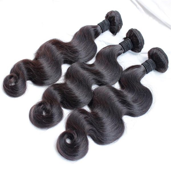 Cabello humano para venta al por mayor 10 PCS Trato Indian Body Wave Extensiones de cabello humano Paquetes de cabello ondulado Trama