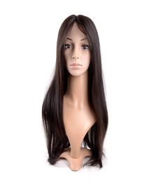 Medias pelucas de cabello humano para mujeres blancas peluca kosher cabello europeo cabello camboyano virgen peluca de encaje recto rizado 9464683
