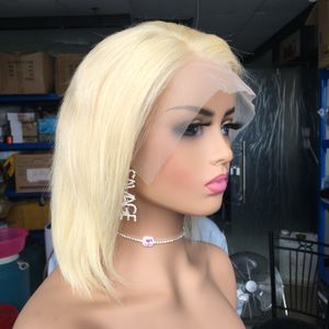 Menselijk haarkant Wig voor vrouwen 613 Straight Bob Pruik te koop 150 Dichtheid Haarproducten Top 20