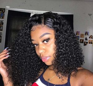 Perruques Lace Front de Cheveux Humains Tressées Full Lac e Hairs Perruque Courte