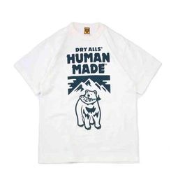 Human Made 21SS door Nigo Cartoon Iceberg Polar Bear eten vis mannen en vrouwenliefhebbers mode mode korte mouw t -shirt merk t -shirts lo8079187