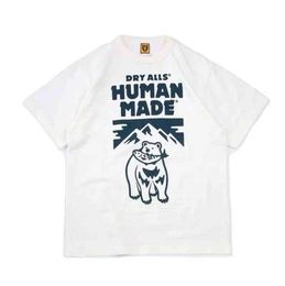 Human Made 21SS door Nigo Cartoon Iceberg Polar Bear eten vis mannen en vrouwenliefhebbers mode mode korte mouw t -shirt merk t -shirts lo8748170