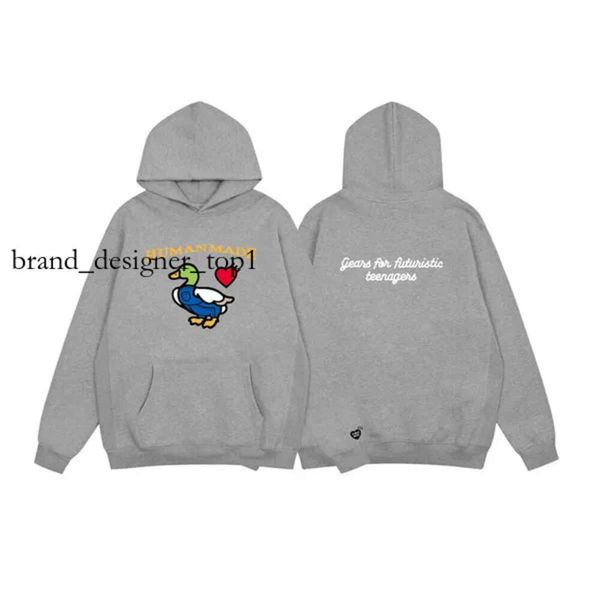 Brand de mode de fabrication humaine 2023 Designer pour hommes sweat à capuche Swearts Sweatshirts Loose Lot Long Manned Duck Cute Animal Letter Imprimé Womens Coton Coton Capin surdimensionné 5424