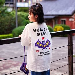 T-shirt à manches courtes en bambou à imprimé humain