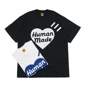 Camisetas con gráficos de corazón hechas por humanos Camisetas de dibujos animados X0628