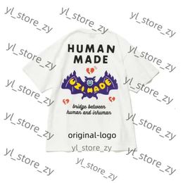 camisa hecha humana camisetas diseñador de diseñador ajustado humano con algodón de azufre oso polar pato lindo animal letra impresa algodón humano 443b