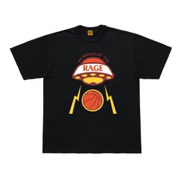 Camiseta hecha por humanos Hombres Mujeres Rage Bogy Print 11 Camisetas de estilo de verano de alta calidad Tops Tee Blanco Negro