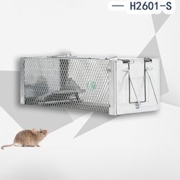 Humane Live Small Animal Trap Pest Control Cage 33cm 13in Hamsters Molken Wezels Gophers Bodenmenten Metaal Footbord Schakelaar Indoor Outdoor Huis Tuin Muizen Rat Rat