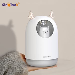 Humidificateur 300ML mignon lapin Ultra-silencieux USB arôme essentiel chambre voiture LED nuit lampe purificateur brumisateur désodorisant