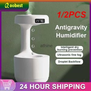 Humidificateurs 1/2 pièces Anti gravité USB humidificateur d'air purificateur d'air à ultrasons 800ML lévitation gouttes d'eau brumisateur parfum YQ240122