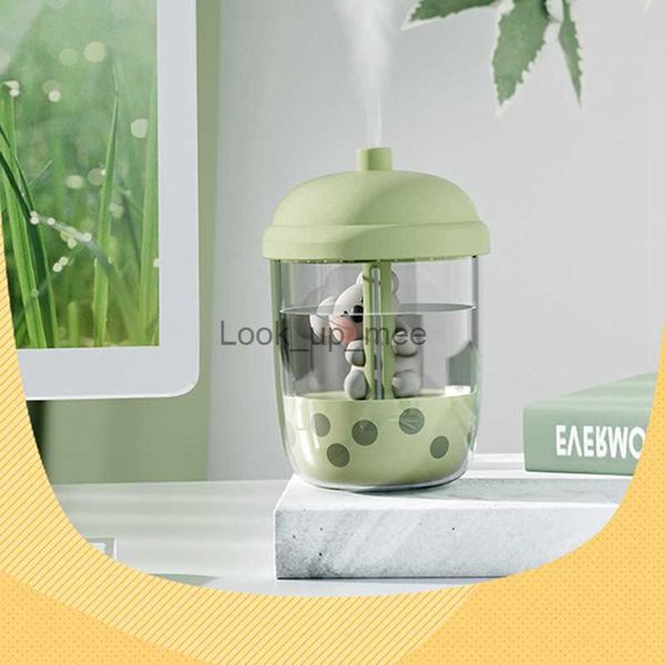 Humidificateurs 1 pièces nouveau mignon Koala lait thé tasse humidificateur haut brouillard ménage petit Portable bureau USB Mini parfum YQ230927