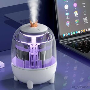 Luchtbevochtigers 1000ML Luchtbevochtiger met Licht USB Geurverspreider Oliën Verspreider 7 Kleur Lichten Geurverspreider voor Woonaccessoires R230801