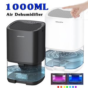 Humidificadores 1000 ml de aire portátil Deshumidificador con filtro de aire básico para el hogar absorbedores de humedad tranquila anti humedad rentable secador de aire
