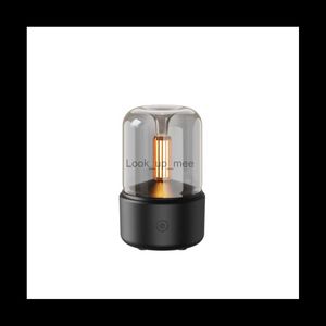 Luchtbevochtigers 120ML Kaarslicht Aroma Diffuser USB Luchtbevochtiger voor thuis Cool Mist Maker Fogger Essentiële Oliën LED-nachtlampje B YQ230926
