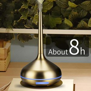 Humidificateurs 120 ml LED LED USB AIR HUMIDIFICATEUR ARROME ARROME Essential Mist Mist Diffuseur Elegant Humidificateur Décoration de la maison Face à vapeur