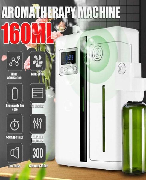 Humidificateurs 160ml Intelligent Aroma Parfum Machine Fonction de minuterie Unité de parfum Diffuseur d'huile essentielle pour la maison El Office4768376