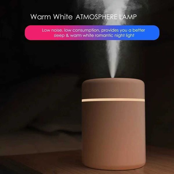 Humidificateurs 180ML humidificateur d'air à ultrasons mini diffuseur d'aromathérapie pulvérisateur portable USB atomiseur essentiel lampe LED pour voiture à domicile