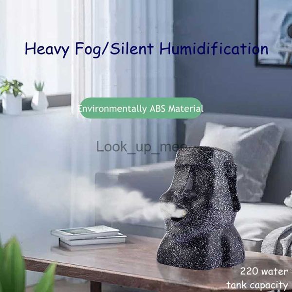 Humidificateurs 220ml créatif Moai humidificateur diffuseur d'huile essentielle purificateur d'air atomiseur pulvérisateur Cool brumisateur maison bureau Humidificador YQ230926